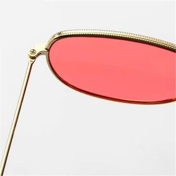 Yoovos 2021 Moda de Metal Oglindă ochelari de Soare Femei Ocean Lentile de Ochelari Oameni Mici UV400 Rama de Cumpărături Oculos De Sol Feminino