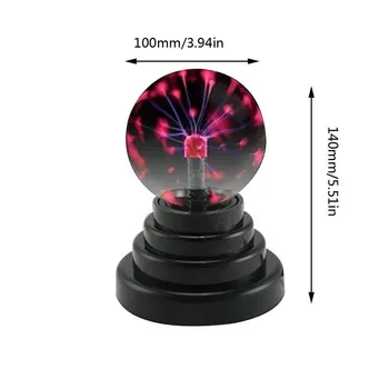 2021 USB cu Plasmă Mingea Electrostatic Sfera Magie Lumina Lampă de Cristal Minge Desktop Fulger Petrecere de Crăciun Sensibil la Atingere Lumini