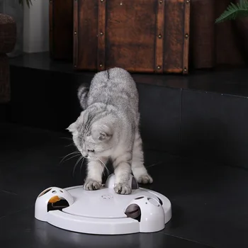 Interactive Jucărie Pisica Pisica Amuzant Automate Rotative de Joaca Cat Teaser Placa de Soareci si Animale Jucării Electrice Exercițiu de Joc de animale de companie Jucărie
