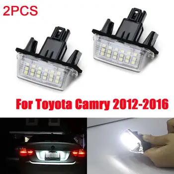 Noul Hot 2 Pc-uri de Lumină de inmatriculare, 18 LED-uri Lampă de Xenon Alb de Mare Putere Pentru Toyota Camry 2012 2013 2016 Accesorii Auto D