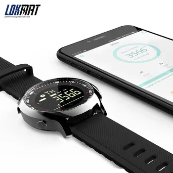 LOKMAT Inteligent Ceas Sport rezistent la apa pedometre Memento Mesaj Bluetooth Piscină în aer liber, bărbați smartwatch pentru ios, Android telefon