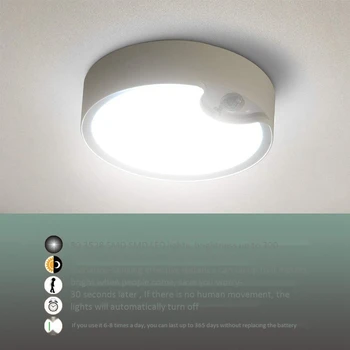 Senzor de miscare Plafon Lumini Alimentat de la Baterie de Interior / Exterior cu LED Lumina Calda Lumini Plafon pentru Coridorul de Spălătorie