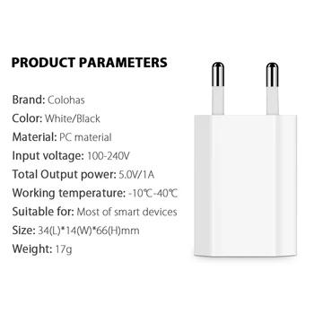 3pc/lot Incarcator USB UE Plug Pentru iPhone X/XS MAX XR Încărcător de Perete Adaptor Încărcător Rapid pentru Samsung/Xiaomi/huawei Încărcător de Telefon