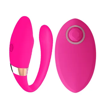 Vibratoare jucarii sexuale din silicon Wireless Formă de U Degetul Masaj Bagheta Cuplu Distractiv produs nou flirt confort și siguranță H3