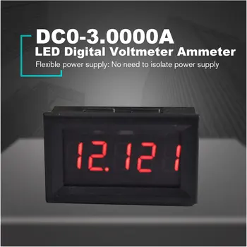 DC 0-100V 0-100A Rosu Albastru Dual LED 5-bit Ampermetru Voltmetru Digital Tensiunea de + Șunt Dual Display Digital Antet