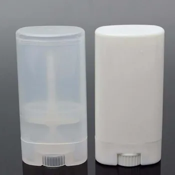 50Pcs/lot 15g/ml DIY Gol Oval Balsam de Buze Tuburi de Deodorant Containere Clar Alb Ruj de Moda Cool de Buze Tuburi
