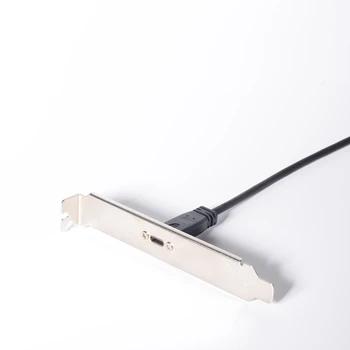 Noua Placa de baza USB 3.0, UN Bărbat Port USB Type-C de sex Feminin Port Cablu de Extensie Placa de baza Panou cu Slot PCI Placa Suport de 20cm