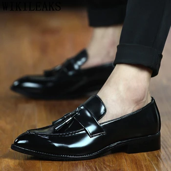 Pantofi De Nunta Pentru Bărbați Elegant Coafor Pantofi De Costum Barbati Clasic Brand Italian Formale Pantofi Din Piele Pentru Barbati Sunt Sensibili Aluneca Pe Pria Bona