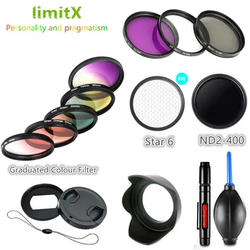 Kit de filtre UV CPL ND FLD Absolvit Culoare, Stea și Inel Adaptor & Lens Hood Capac pentru Sony RX100 VII VI VA V IV III II 7 6 5 4 3 2