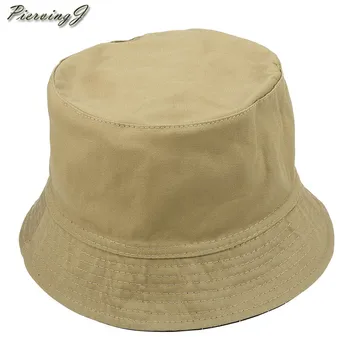 2018 mai Recente stlye pălărie Faleto Bumbac Pălărie Găleată Reversibil Boonie Hat Margine Largă de Pescuit Palarie Casual Simplu Capac