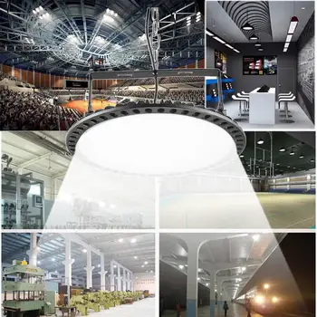 100W, 200W, 300W Ultrathin UFO LED-uri de Înaltă Bay Lumini Industria Lumina Lămpii Sala de 220V 110V Miniere Lumini Plafon Atelier de Iluminat