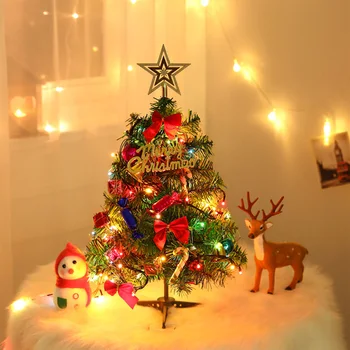 Cele mai noi 50cm Pom de Crăciun Artificial de Crăciun Petrecere Decoratiuni de Masă Mini Pom de Crăciun cu Pandantive Suspendate Festival Acasă Ornamente