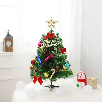 Cele mai noi 50cm Pom de Crăciun Artificial de Crăciun Petrecere Decoratiuni de Masă Mini Pom de Crăciun cu Pandantive Suspendate Festival Acasă Ornamente