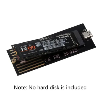 Aliaj de aluminiu USB3.1 la M. 2 SSD NVME HDD Cabina de unitati solid state PCIE de Tip C al Conectorului Hard Disk Caz JMS583 Cutie pentru Desktop