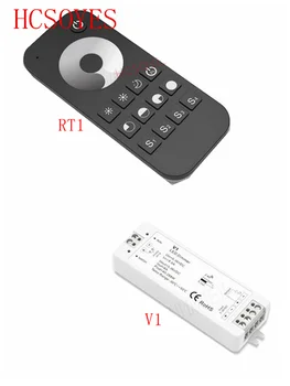 V1+RT1 DC5V-36V Wireless 2.4 G RF Wireless Touch LED Dimmer Controler pentru 5050 3528 Singură culoare Led Strip Lumina