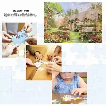 Jigsaw puzzle-uri de hârtie de 1000 de bucăți Anglia Cabana peisaj Puzzle-uri de Imagine Asamblarea jucărie Puzzle-uri pentru Adulți, Copii jucărie de învățământ