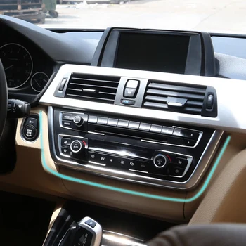 CITALL Interior Chrome Consola de Bord Radio Capacul Panoului Ornamental pentru BMW 3 4 Series F30 F31 F32 F34 F36 316 318 320 2013-15