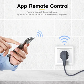 WiFi Smart Plug Priza Tuya De La Distanță De Control De Sincronizare A Monitoriza Puterea Electrocasnice Functioneaza Cu Alexa De Start Google Nu Hub Necesare