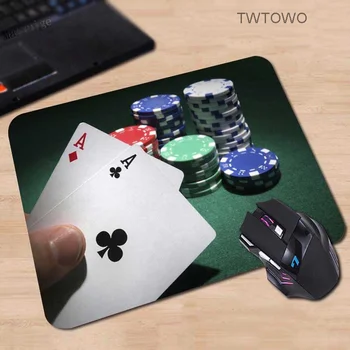 Personalizat Dreptunghi de joc Personalizate Personalizate, mouse pad Cărți de Poker Black notebook 210x260x2mm Foc