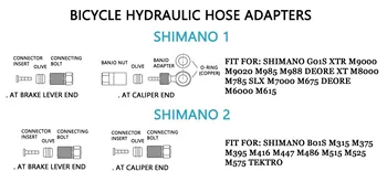 Bicicleta Furtun Hidraulic cu Adaptoare de Măsline, Conector Introduce și Banjo Set De Shimano Sram Avid Magura Formula SPERANȚĂ
