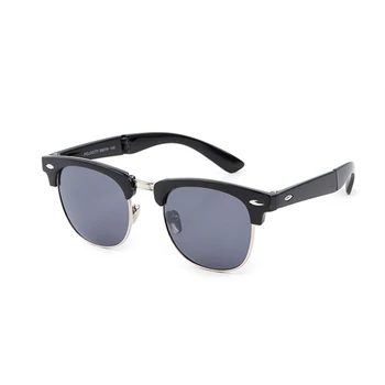 SWOKENCE Portabil Pliant ochelari de Soare Cu Cutie Femei Barbati Brand de Lux Retro Pliabil UV400 protecție Solară Ochelari Pentru Conducere SA02