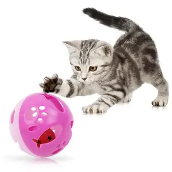 2 BUC Jucării Pisica Tubulare din Plastic Interactive Jucărie Pisica Bile Pisoi Juca Bile cu Clopotele pentru Pisici