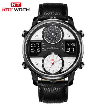 KAT-WACH de Moda de Lux de Brand rezistent la apa 5ATM Ceas de 24 de Ore de pentru Bărbați-Analog Cuarț Ceas, Ceas Sport de Agrement Bărbați ceas