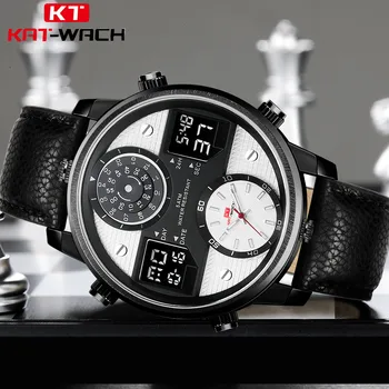 KAT-WACH de Moda de Lux de Brand rezistent la apa 5ATM Ceas de 24 de Ore de pentru Bărbați-Analog Cuarț Ceas, Ceas Sport de Agrement Bărbați ceas