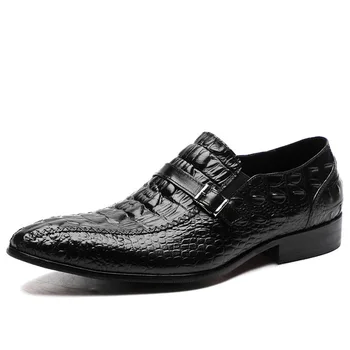 Vara Marca mens pantofi eleganți din piele pantofi oxford pentru barbati negru 2020 rochie, pantofi nunta, pantofi slipon din piele pantofi