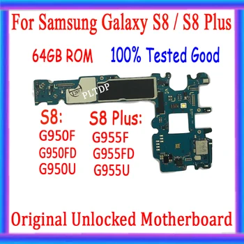 64GB Placa de baza Deblocat Principal Inlocuire Placa de baza Pentru Samsung Galaxy S8 Plus G955F G955U G955FD G950FD G950F G950U Placa