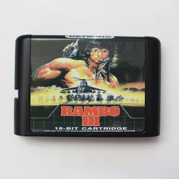 Rambo III 16 biți MD Carte de Joc Pentru Sega Mega Drive Pentru Genesis