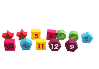 Copii Copii Copii Educație Puzzle Din Lemn Jucarii Din Lemn Ceas Digital Puzzle Jucărie Geometrie Stivuire, Jucarii En-Gros