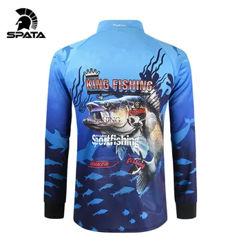 2020 Nou SPATA de Pescuit Tricouri Anti-UV Pescuit Vara Tricouri de protecție Solară Respirabil Umiditate-Wicking Rapid Uscat Îmbrăcăminte de Pescuit
