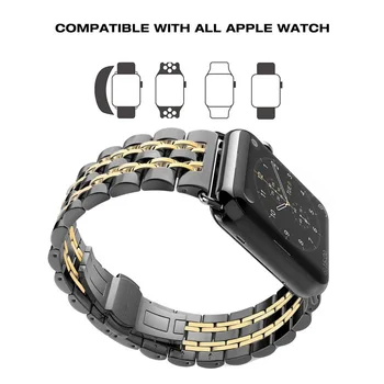 Curea din Otel inoxidabil pentru Apple watch band 42 mm 40 mm Serie 5 4 3 2 1 42/38mm metal watchbands Bratara pentru Iwatch Curea de mână