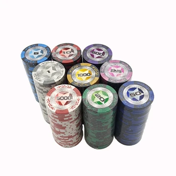25PCS/Lot de Poker Chips-uri De Poker Set Baccarat Lux Texas Hold ' em Lut Set Poker Chip Set de Poker de Calitate 14g Yernea
