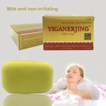 1bucată yiganerjing manual de sulf săpun de albire a pielii Hidratare pete remover acnee de îngrijire a pielii corpului