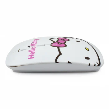 Desene animate drăguț Roz Hallo Kitty Wireless Mouse 3D Optic 2.4 G mouse-uri USB Gaming Mouse Pentru Calculator PC Laptop Copii Fata de Cadou Mause