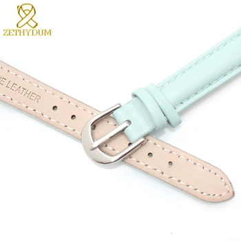 Autentic brățară din piele pentru femei watchband simplu ceasuri de mana trupa albastru roz gri culoare curea de ceas 14 16 18 20 mm banda moale