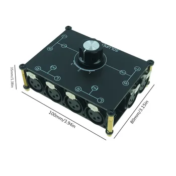 SOLUPEAK X31 XLR Echilibru Stereo Audio Comutator 3(1)-în-1(3)-Out Surse de Semnal Selector Comutator Pasiv Selector Splitter Box CN