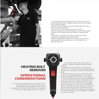 220V UE Plug de Încălzire cu Inducție Șurubul de Demontare Auto Body Repair cu Bobine de Kituri de Reparații Auto Mini de Inducție de Încălzire Instrument