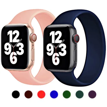 Curea din silicon Pentru Apple Watch Band 44mm 40mm iwatch trupa 38mm 42mm Sport curea bratara correa apple watch series 3 4 5 6 SE