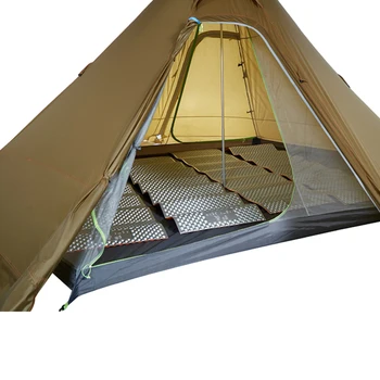 ASTA GEAR 5 Piramida cort bushcraft usoare 4-5 persoane drumeții în aer liber camping cu zăpadă fusta impermeabil, windproof cort