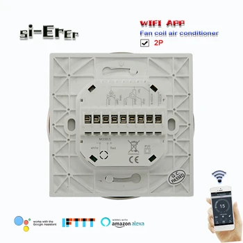 24VAC,AC95~240V Inteligent de programare termostat Wifi-2p răcire sau de încălzire temperatura de control funcționează cu Alexa de start Google