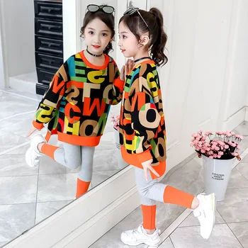 Imbracaminte copii Set Hanorac Blugi Copii Trening 2020 Primăvară Fete Costume Copii Costume Sportive pentru Fete Haine 6 8 10 12 Ani