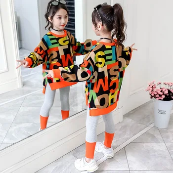 Imbracaminte copii Set Hanorac Blugi Copii Trening 2020 Primăvară Fete Costume Copii Costume Sportive pentru Fete Haine 6 8 10 12 Ani