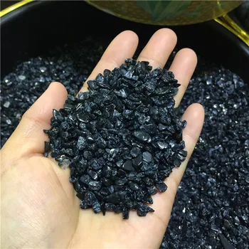 100g Naturala Negru Schorl Jet de roci de Piatra de Turmalina Cuarț de Cristal Mineral Specimen Rezervor de Pește Grădină Ghiveci Decor cu Pietre