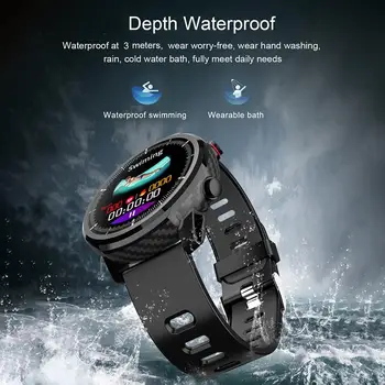 Pentru SENBONO S10 Ceas Inteligent Bărbați Femei Sport rezistent la apa de Monitorizare a ritmului Cardiac Prognoza Meteo Ceas Smartwatch Negru/Rosu
