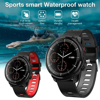 Pentru SENBONO S10 Ceas Inteligent Bărbați Femei Sport rezistent la apa de Monitorizare a ritmului Cardiac Prognoza Meteo Ceas Smartwatch Negru/Rosu