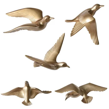 Modern Pescarusi Figurine de Rasina Păsări Sculptura pentru Camera de zi Acasă Agățat de Perete Decor DIY Meserii Consumabile