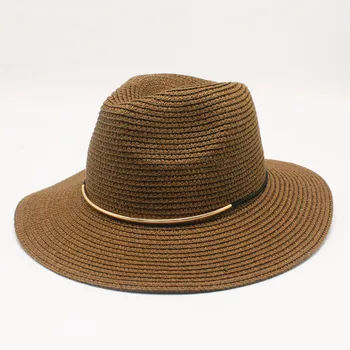 Seioum Jazz Pălărie de Paie pentru Femei 2019 Paie Panama Pălărie de Soare Floppy Moda 9 culori